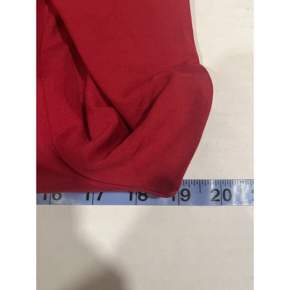 J. Jill Wearever Collection Red Pleated Dress, 3/4 Sleeves, Petite Small - Picture 6 of 9